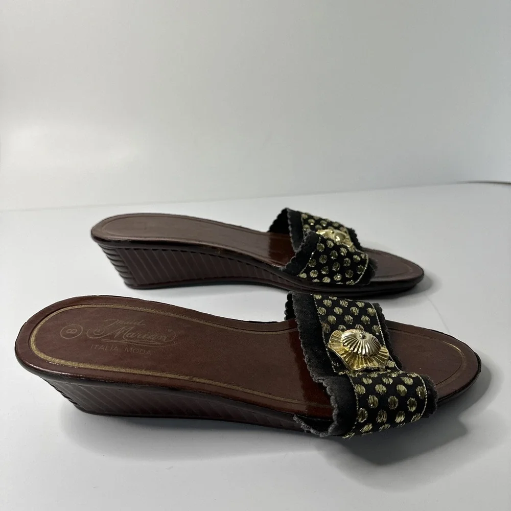Italia Mods Maid Mariam Womans‎ Size 8 Sandal Dress/ Casual Slip On Shoe Heel